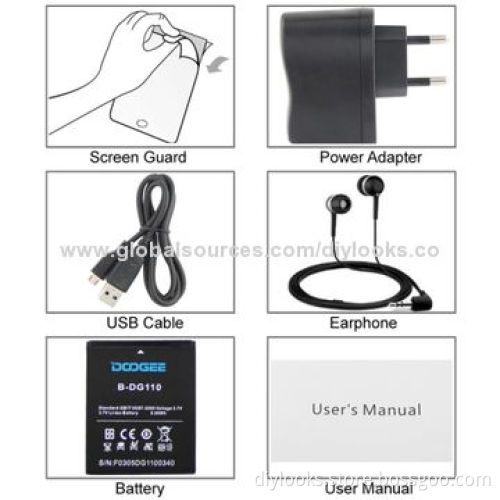 Smartphones, Doogee Collo3 DG110 White, GPS + AGPS, Android 4.2.2, MTK6572 1.0GHz Dual-core